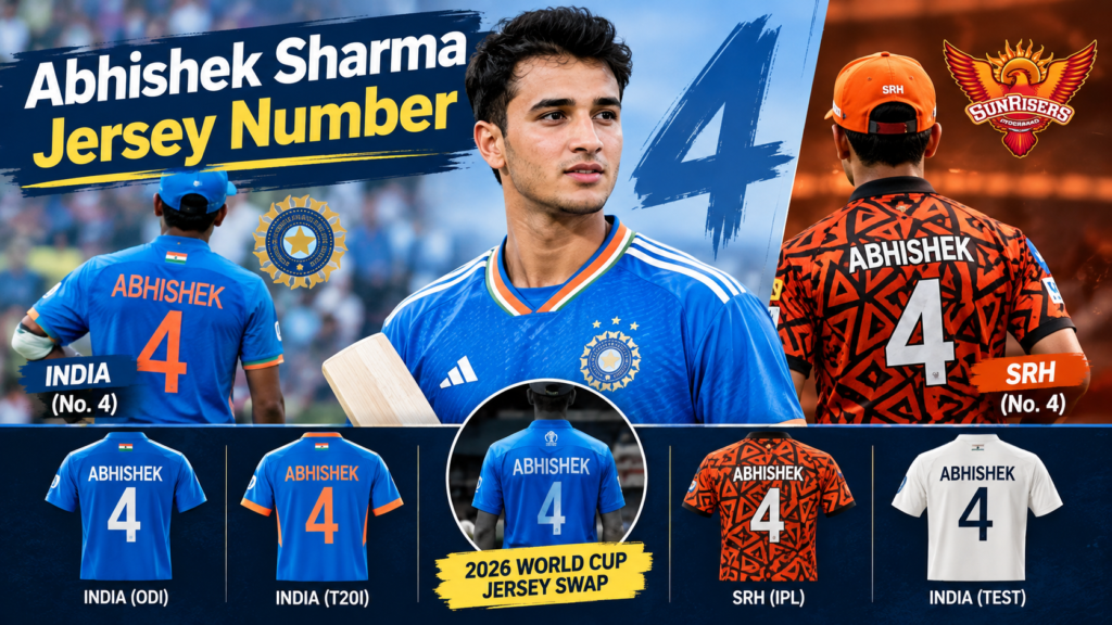 Abhishek Sharma Jersey Number