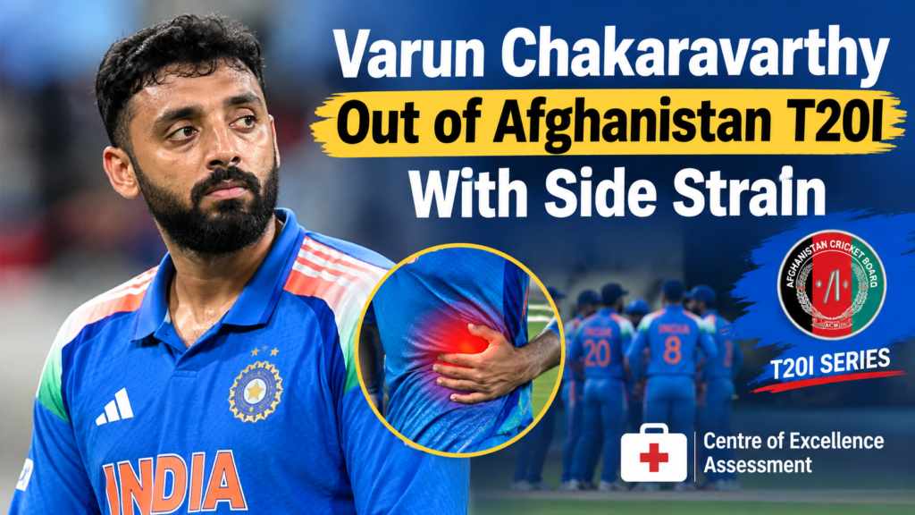 Varun Chakaravarthy Out of Afghanistan T20I With Side Strain