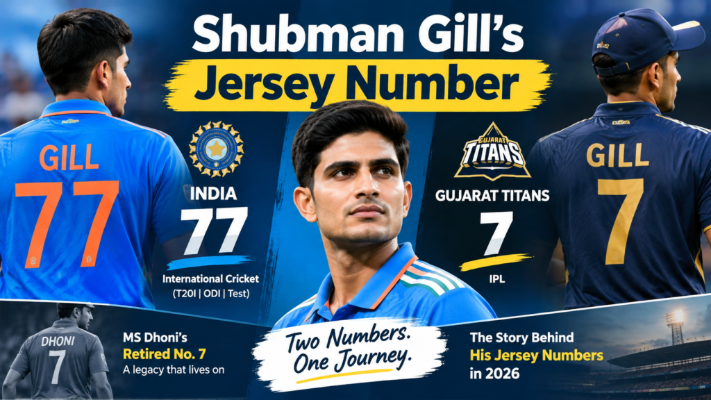 Shubman Gill Jersey Number