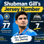Shubman Gill Jersey Number