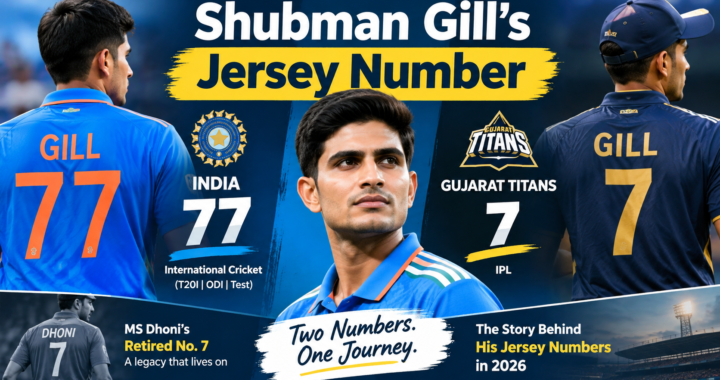 Shubman Gill Jersey Number