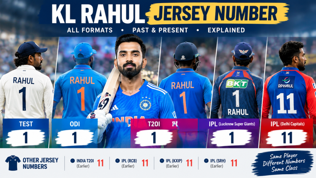 KL Rahul Jersey Number