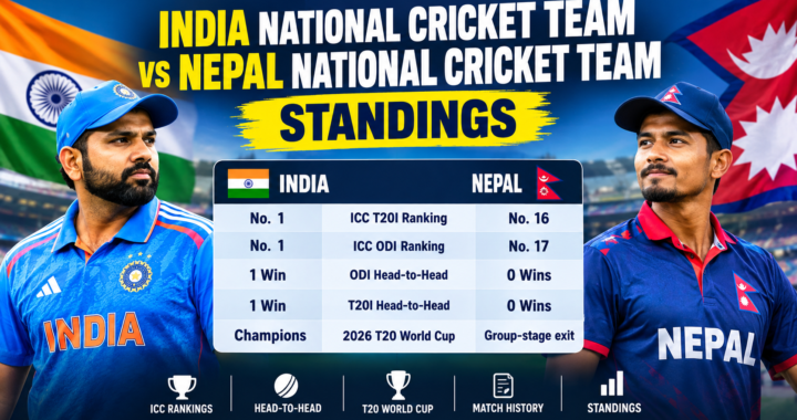 India National Cricket Team vs Nepal National Cricket Team Standings