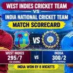 West Indies Cricket Team vs India National Cricket Team Match Scorecard