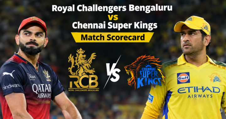 Royal Challengers Bengaluru vs Chennai Super Kings Match Scorecard