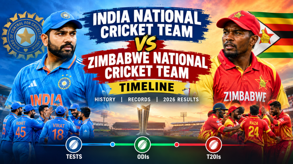 India National Cricket Team vs Zimbabwe National Cricket Team Timeline